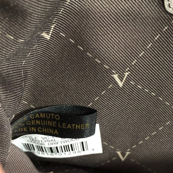 VINCE CAMUTO Leila Gray Saffiano Leather Shoulder Tote Travel Bag READ DESCRIPT. - Picture 11 of 12